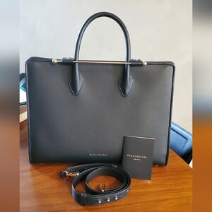 Strathberry Black Leather Tote - Full Size